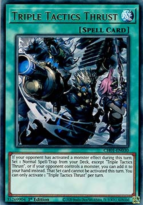 Yu-Gi-Oh! CH01 Triple Tactics Thrust (V.1 - Ultra Rare)