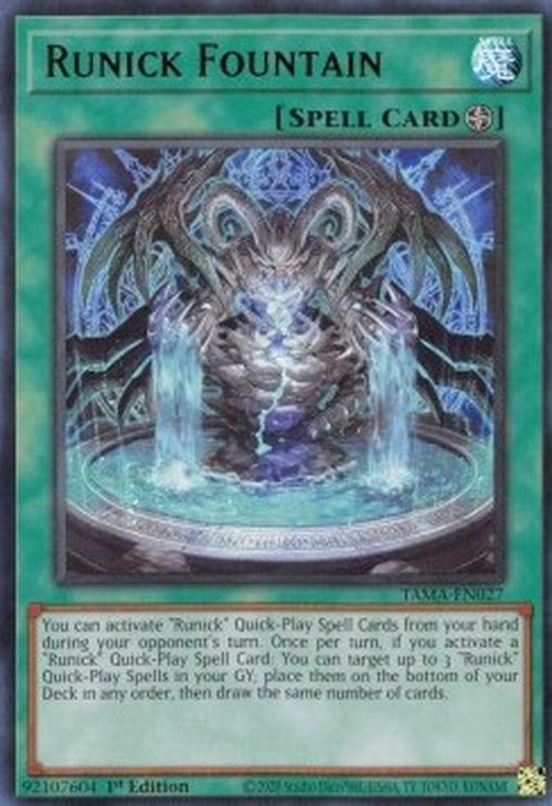 Yu-Gi-Oh! TAMA Runick Fountain (V.1 - Ultra Rare)