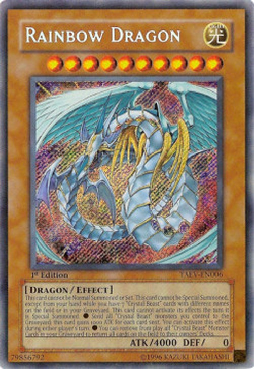 Yu-Gi-Oh! TAEV Rainbow Dragon (V.1 - Secret Rare)