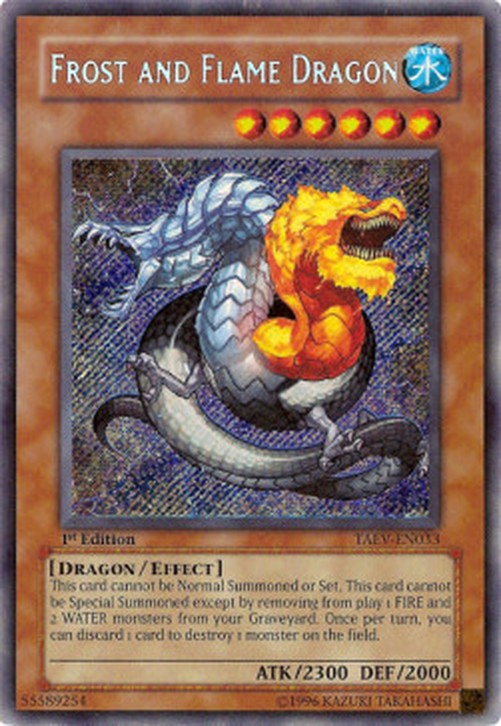 Yu-Gi-Oh! TAEV Frost and Flame Dragon