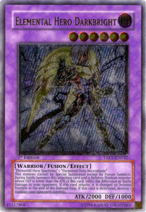 Yu-Gi-Oh! TAEV Elemental HERO Darkbright (V.2 - Ultimate Rare)