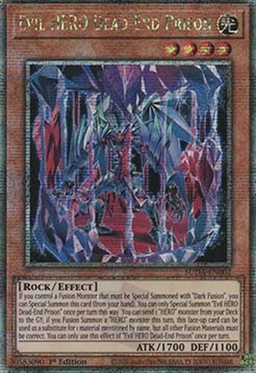 Yu-Gi-Oh! SUDA Evil HERO Dead-End Prison (V.2 - Quarter Century Secret Rare
