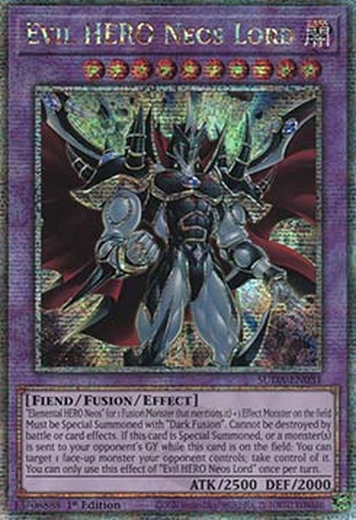 Yu-Gi-Oh! SUDA Evil HERO Neos Lord (V.2 - Quarter Century Secret Rare)
