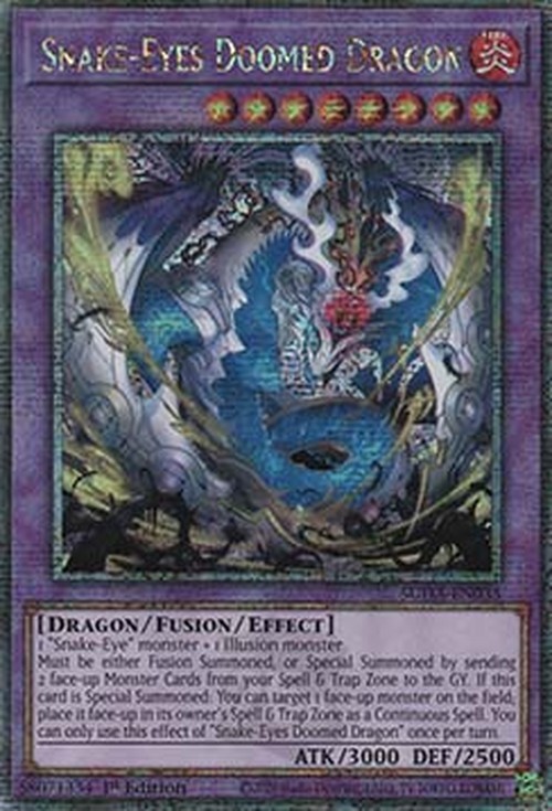 Yu-Gi-Oh! SUDA Snake-Eyes Doomed Dragon (V.2 - Quarter Century Secret Rare)