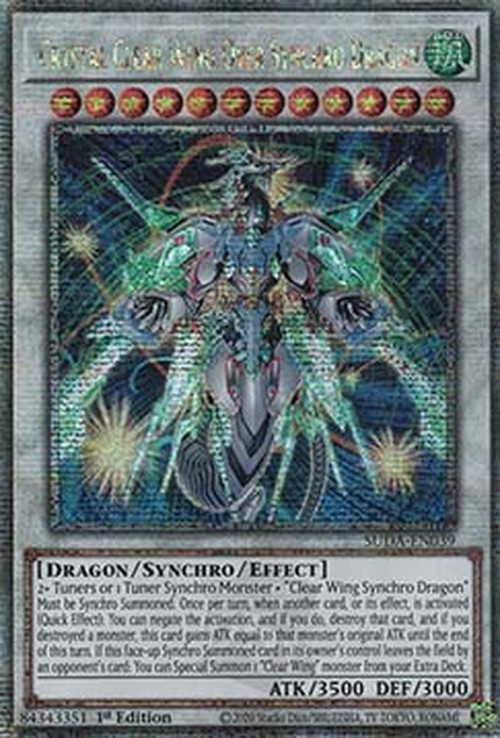 Yu-Gi-Oh! SUDA Crystal Clear Wing Over Synchro Dragon (V.2 - Quarter Centur