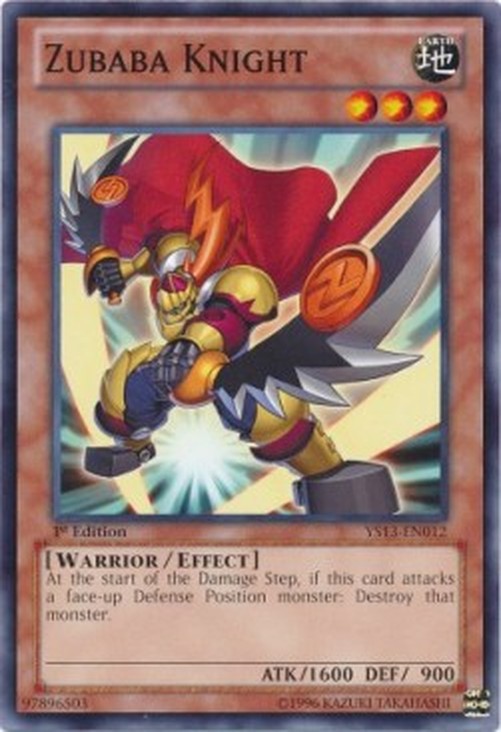 Yu-Gi-Oh! YS13 Zubaba Knight