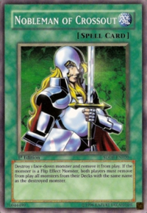 Yu-Gi-Oh! SDDE Nobleman of Crossout