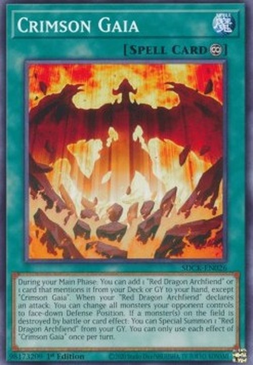 Yu-Gi-Oh! SDCK Crimson Gaia