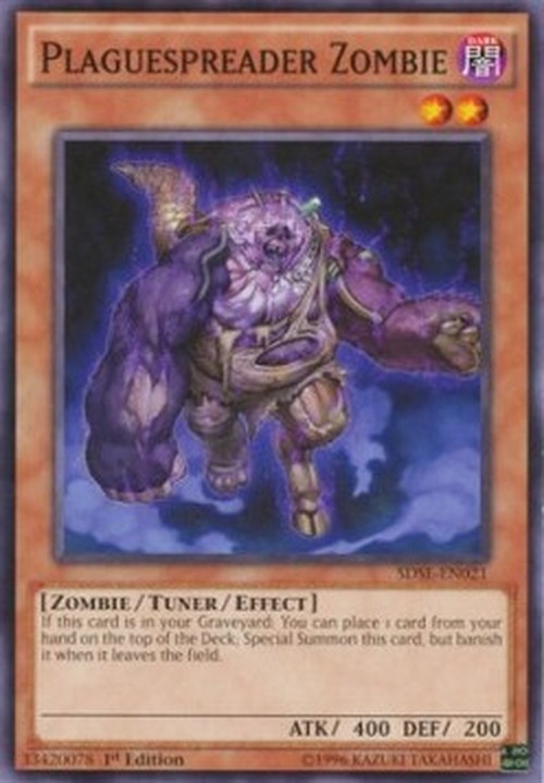 Yu-Gi-Oh! SDSE Plaguespreader Zombie