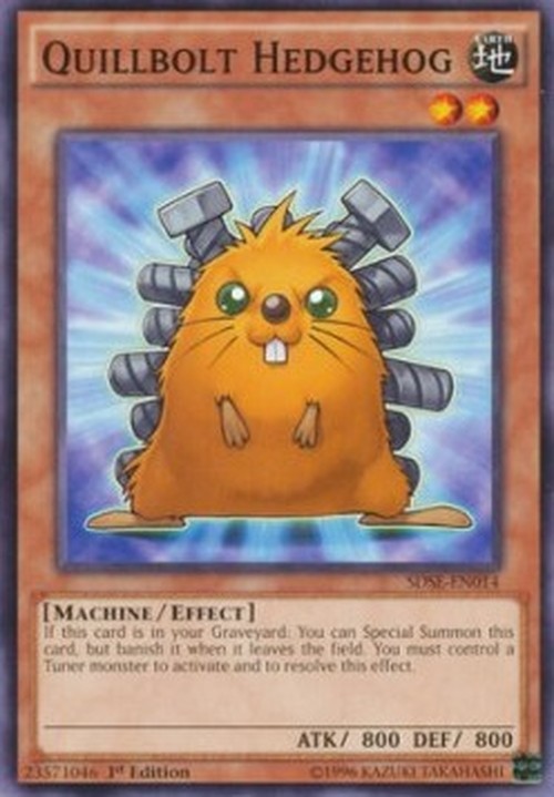 Yu-Gi-Oh! SDSE Quillbolt Hedgehog