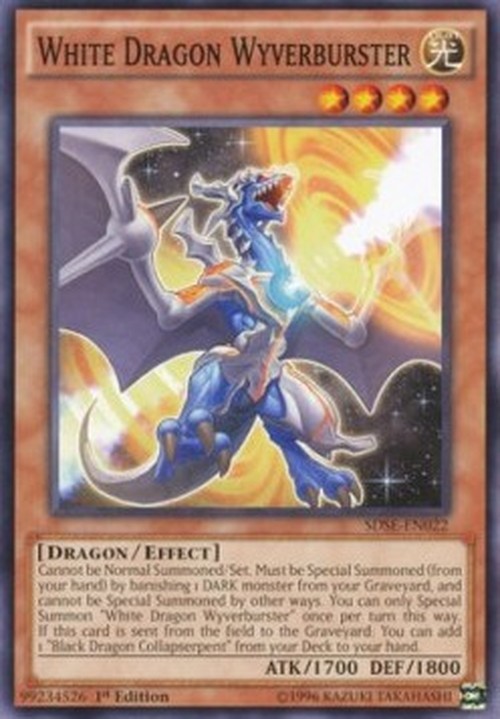 Yu-Gi-Oh! SDSE White Dragon Wyverburster