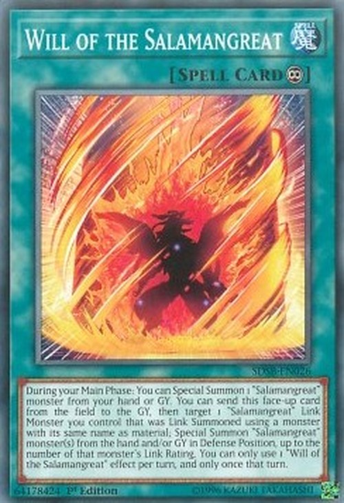 Yu-Gi-Oh! SDSB Will of the Salamangreat