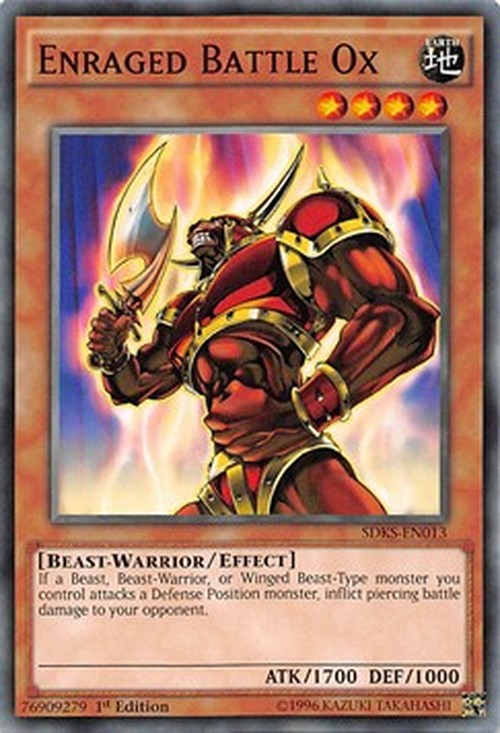 Yu-Gi-Oh! SDKS Enraged Battle Ox