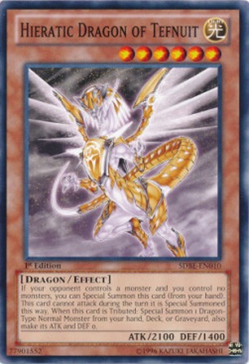 Yu-Gi-Oh! SDBE Hieratic Dragon of Tefnuit