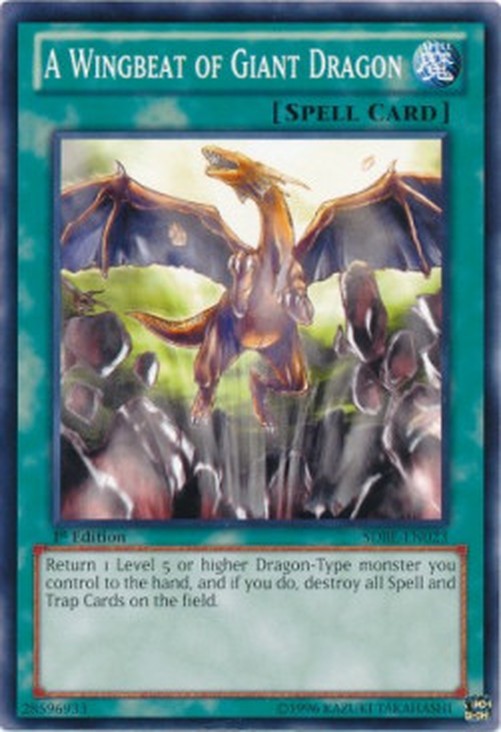 Yu-Gi-Oh! SDBE A Wingbeat of Giant Dragon