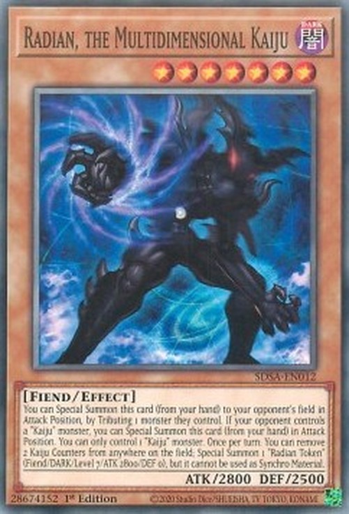 Yu-Gi-Oh! SDSA Radian, the Multidimensional Kaiju