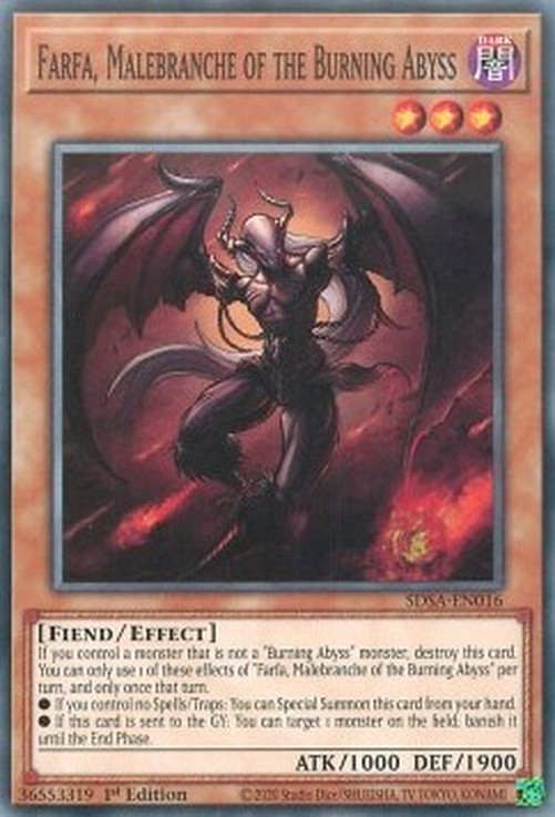 Yu-Gi-Oh! SDSA Farfa, Malebranche of the Burning Abyss