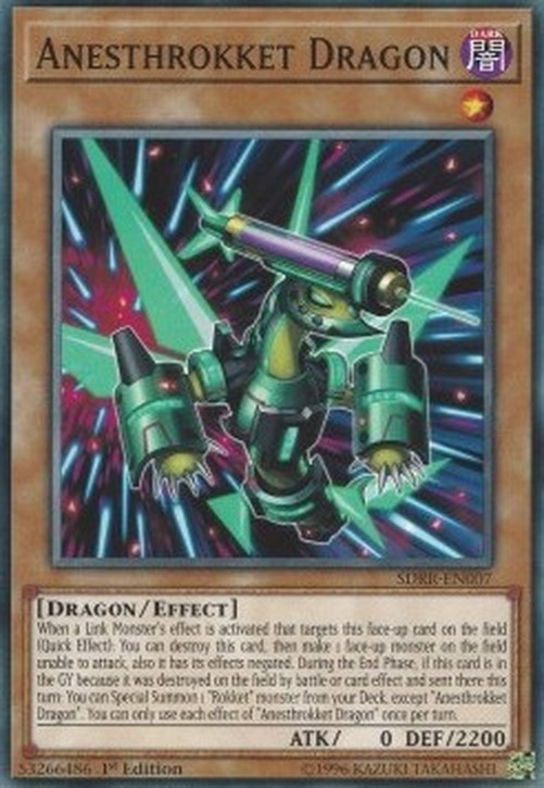 Yu-Gi-Oh! SDRR Anesthrokket Dragon