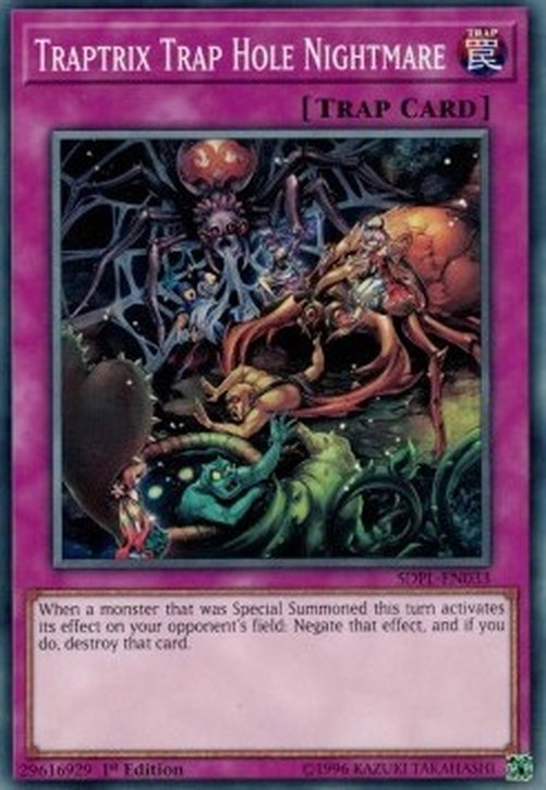 Yu-Gi-Oh! SDPL Traptrix Trap Hole Nightmare