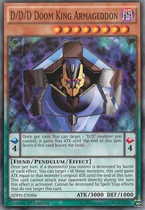 Yu-Gi-Oh! SDPD D/D/D Doom King Armageddon