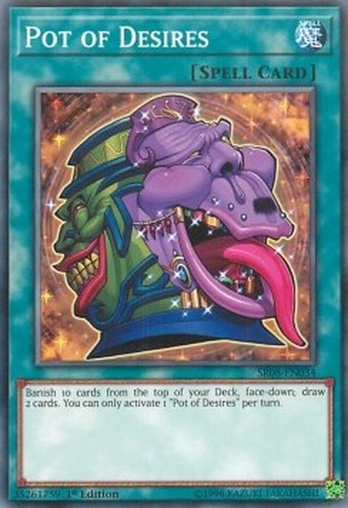 Yu-Gi-Oh! SR08 Pot of Desires