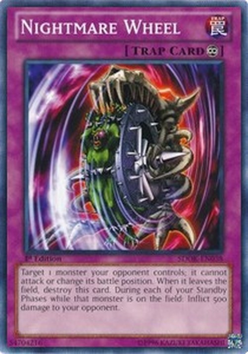 Yu-Gi-Oh! SDOK Nightmare Wheel