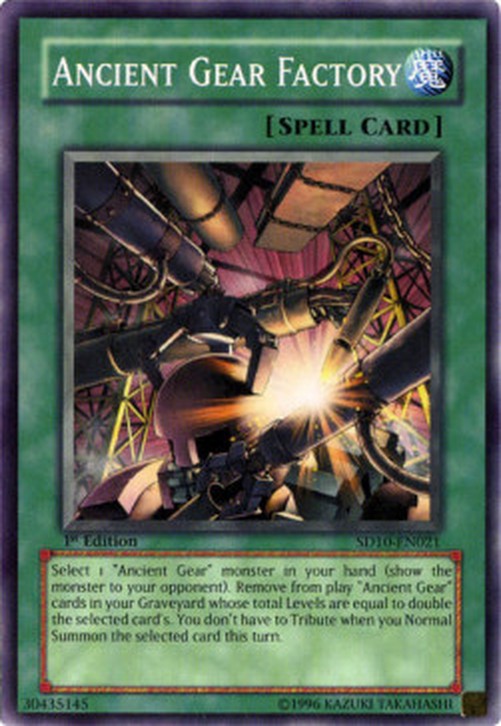 Yu-Gi-Oh! SD10 Ancient Gear Factory