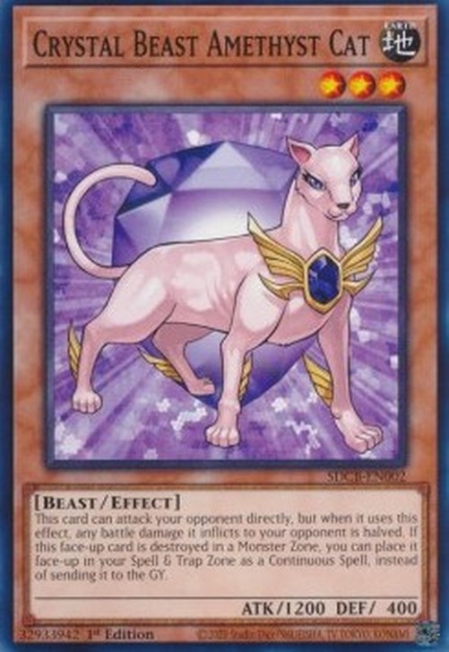 Yu-Gi-Oh! SDCB Crystal Beast Amethyst Cat