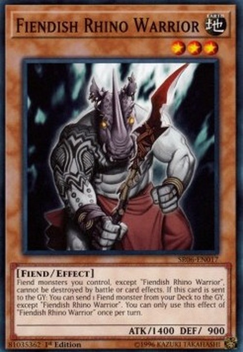 Yu-Gi-Oh! SR06 Fiendish Rhino Warrior