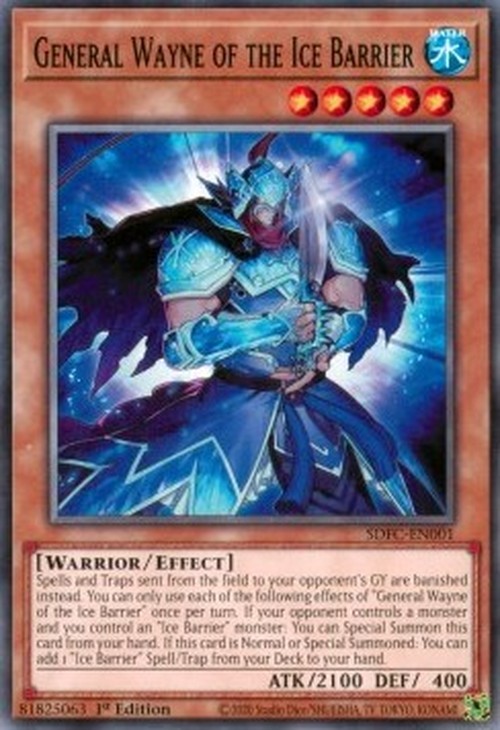 Yu-Gi-Oh! SDFC General Wayne of the Ice Barrier
