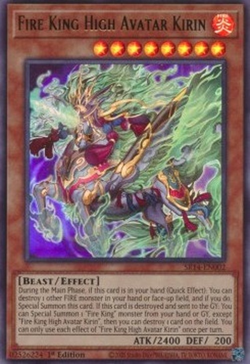 Yu-Gi-Oh! SR14 Fire King High Avatar Kirin