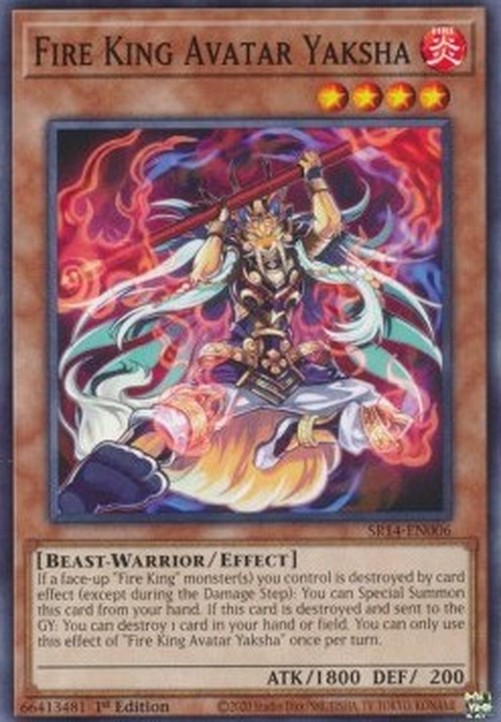 Yu-Gi-Oh! SR14 Fire King Avatar Yaksha
