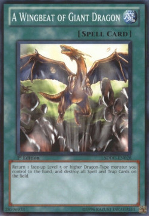 Yu-Gi-Oh! SDDC A Wingbeat of Giant Dragon
