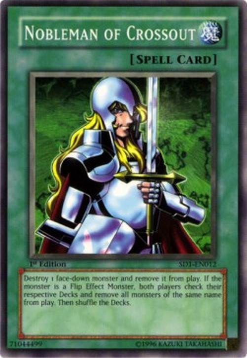 Yu-Gi-Oh! SD1 Nobleman of Crossout