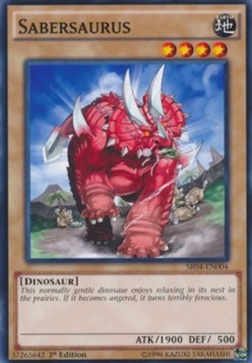 Yu-Gi-Oh! SR04 Sabersaurus