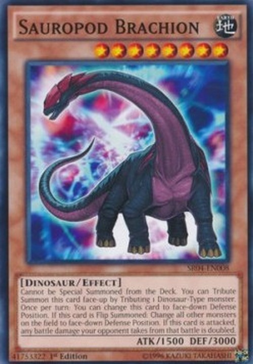 Yu-Gi-Oh! SR04 Sauropod Brachion