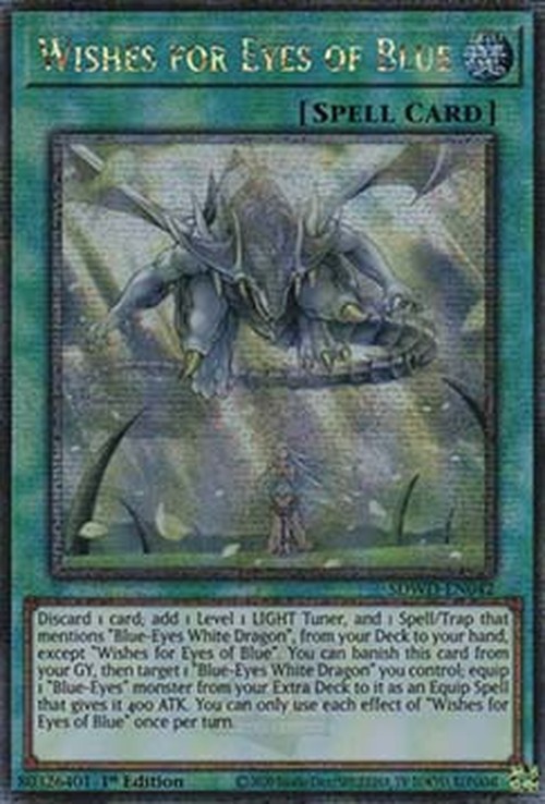 Yu-Gi-Oh! SDWD Wishes for Eyes of Blue (V.3 - Quarter Century Secret Rare)