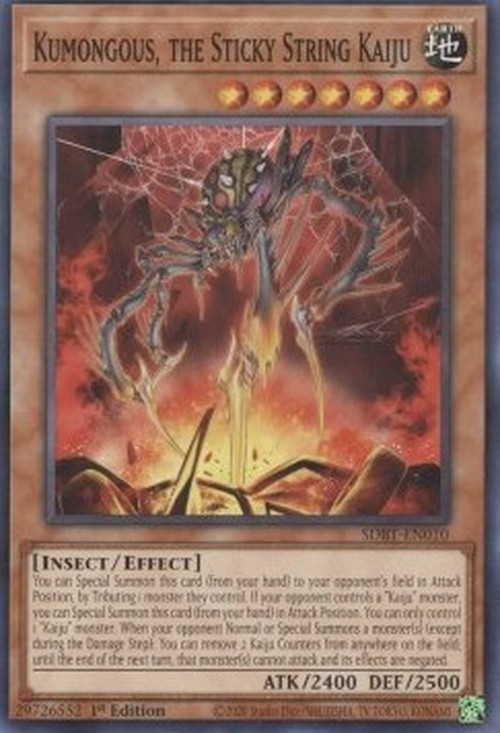 Yu-Gi-Oh! SDBT Kumongous, the Sticky String Kaiju