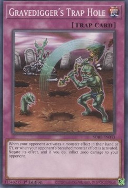 Yu-Gi-Oh! SDBT Gravedigger's Trap Hole