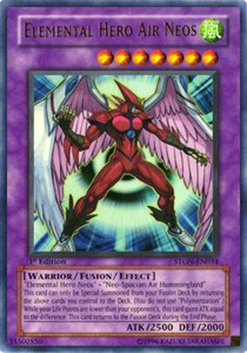 Yu-Gi-Oh! STON Elemental HERO Air Neos (V.1 - Ultra Rare)