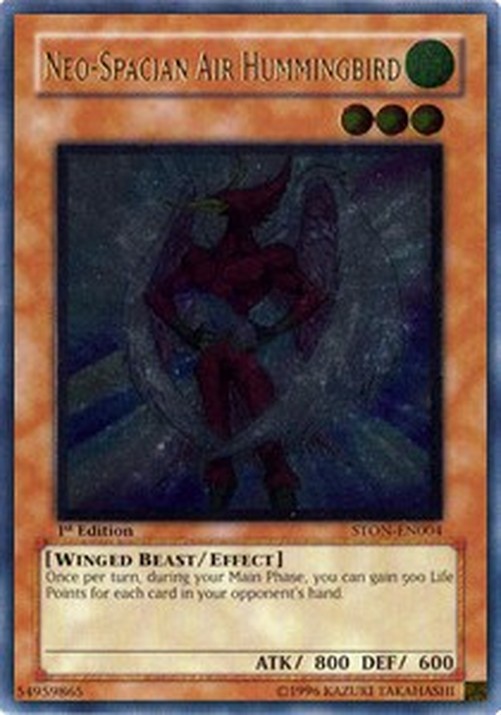 Yu-Gi-Oh! STON Neo-Spacian Air Hummingbird (V.2 - Ultimate Rare)
