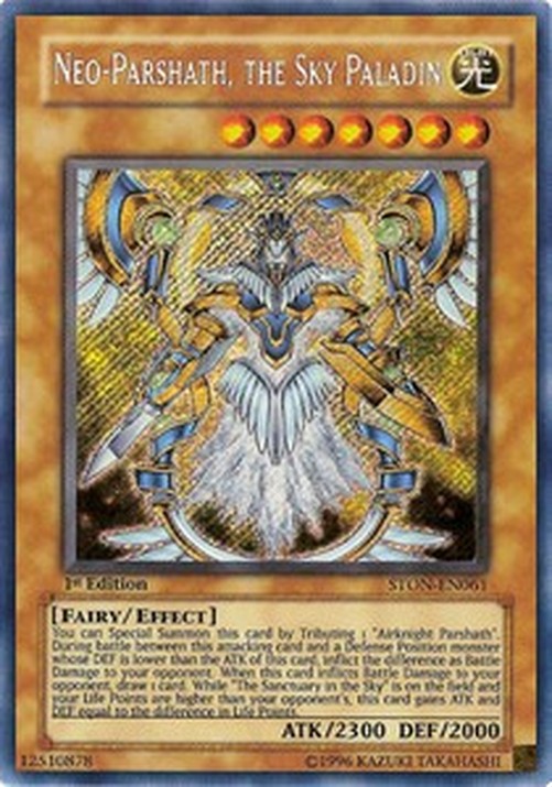 Yu-Gi-Oh! STON Neo-Parshath, the Sky Paladin
