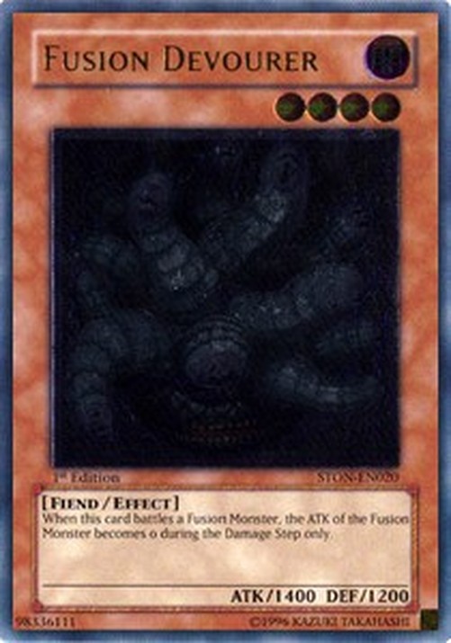 Yu-Gi-Oh! STON Fusion Devourer (V.2 - Ultimate Rare)