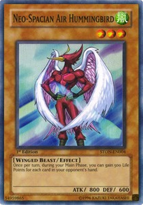 Yu-Gi-Oh! STON Neo-Spacian Air Hummingbird (V.1 - Super Rare)