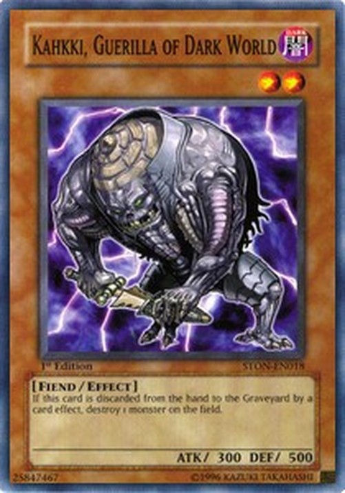 Yu-Gi-Oh! STON Kahkki, Guerilla of Dark World