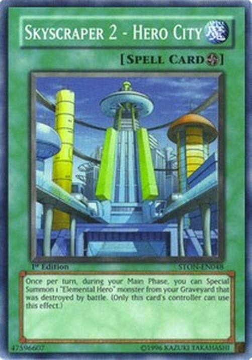 Yu-Gi-Oh! STON Skyscraper 2 - Hero Kaupunki (V.1 - Super Rare)