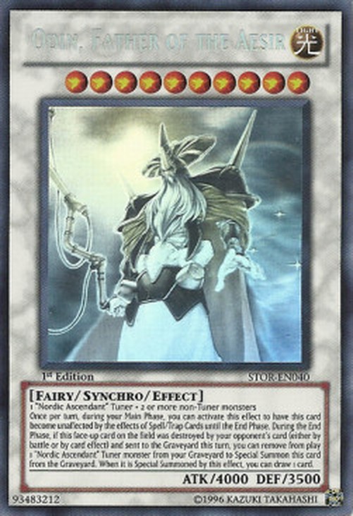 Yu-Gi-Oh! STOR Odin, Father of the Aesir (V.3 - Ghost Rare)
