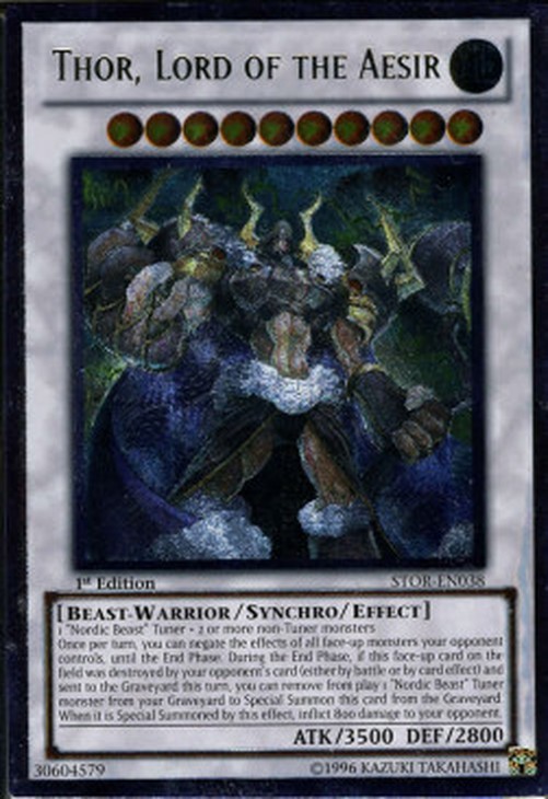 Yu-Gi-Oh! STOR Thor, Lord of the Aesir (V.2 - Ultimate Rare)