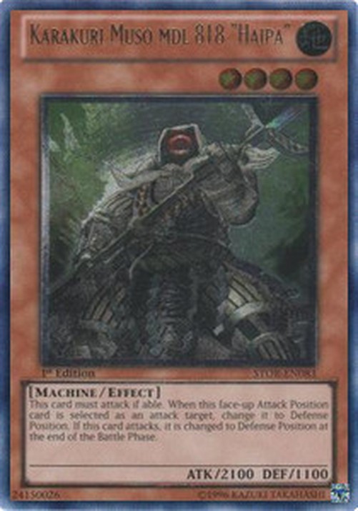 Yu-Gi-Oh! STOR Karakuri Muso mdl 818 "Haipa" (V.2 - Ultimate Rare)