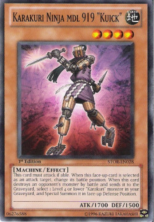 Yu-Gi-Oh! STOR Karakuri Ninja mdl 919 "Kuick"